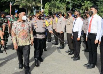 Amankan Nataru, Cegah Persebaran Virus Omicron, Terjunkan Ratusan Personel Gabungan