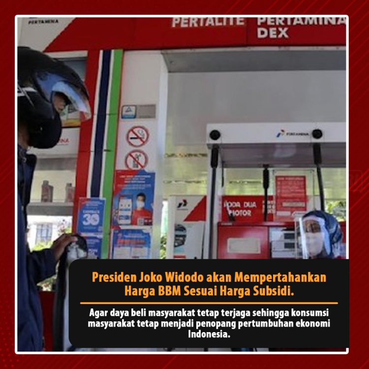 Presiden Joko Widodo : Harga BBM Subsidi Tidak Akan Naik