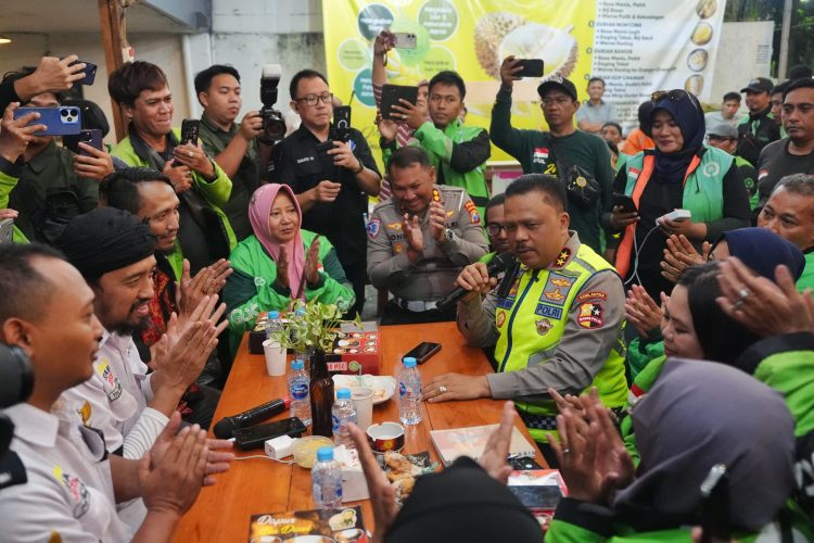 Warkop Ketan Punel Jadi Saksi Sinergi Polri dan Ojek Online, Kakorlantas Beri Apresiasi Tinggi