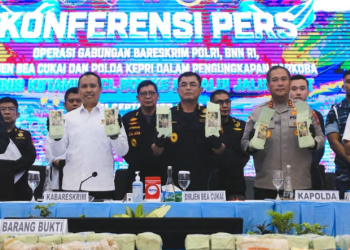 Bareskrim dan Tim Gabungan Cegat Kapal Pembawa Ketamin Rp1,2 Triliun