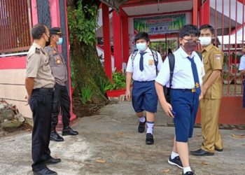 Polisi Cegah Penularan Covid-19 Sekolah