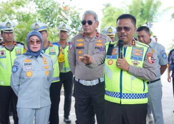 Kakorlantas Dampingi Menhub Cek Protokol Keselamatan Di Pulo Gebang