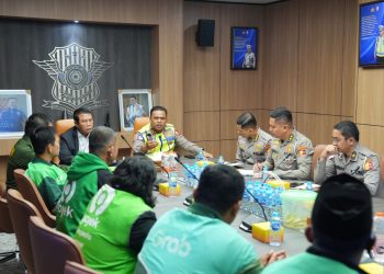 Sambut Hangat Ojol Jambi di NTMC, Kakorlantas: Kami Lebih Bangga Merangkul daripada Menilang