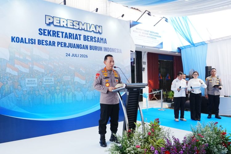 Jaga Stabilitas Nasional, Kapolri Ajak Elemen Buruh Wujudkan Indonesia Emas 2045